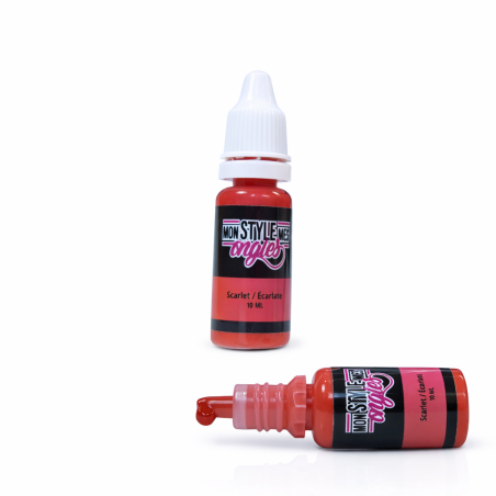 Peinture Airbrush MSMO Écarlate - Nail Art Prête à l'Emploi | 10 ml