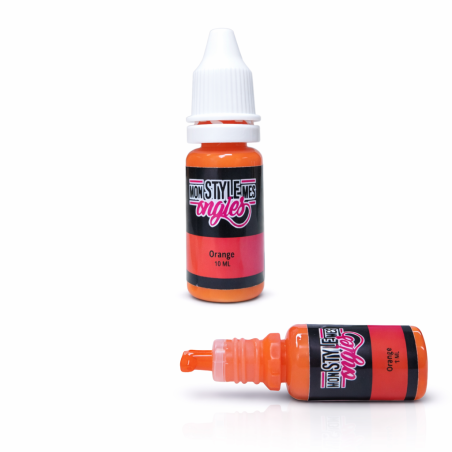 MSMO Orange Airbrush Paint - Ready-to-Use Nail Art | 10 ml