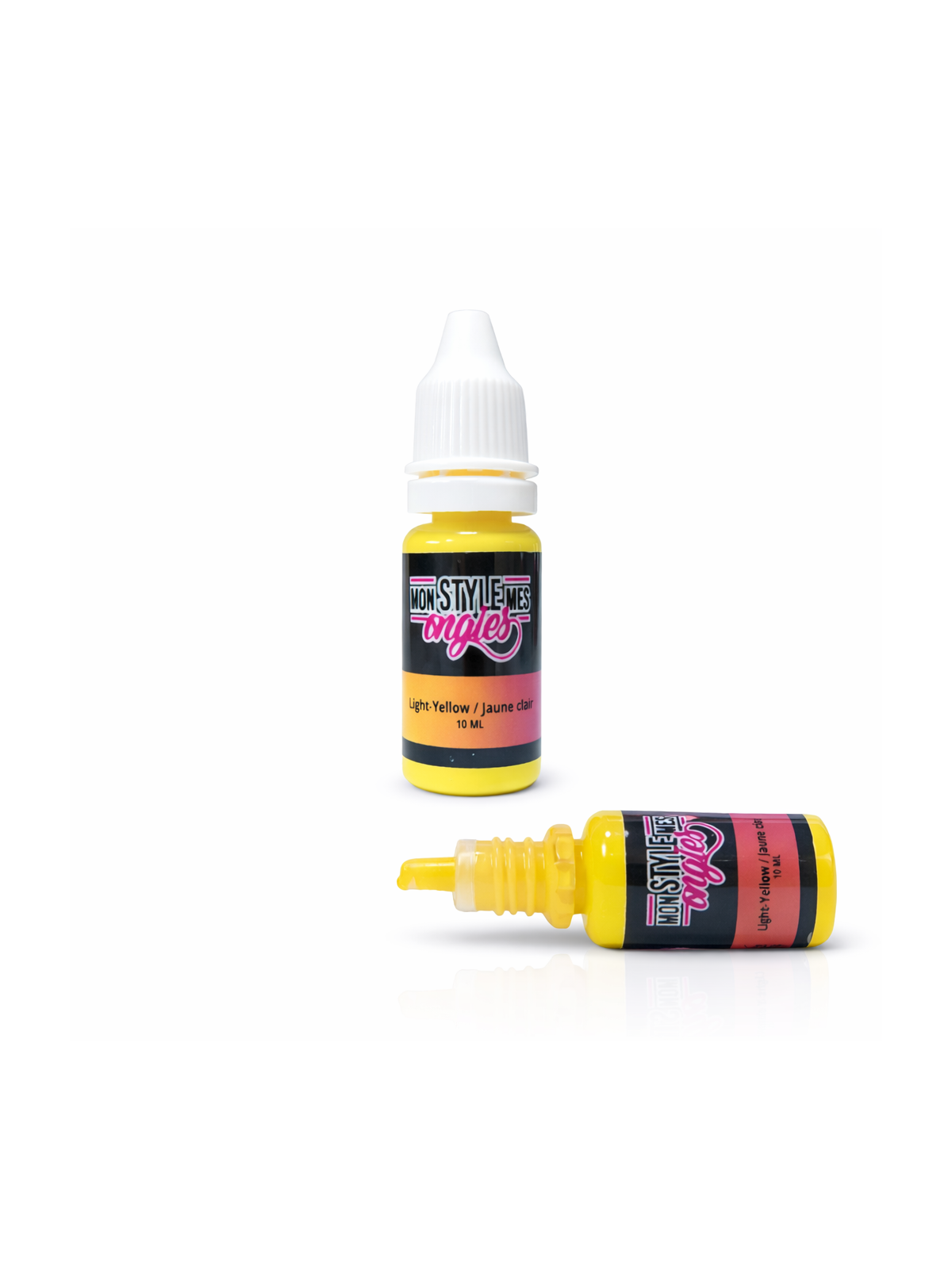 Peinture Airbrush MSMO Jaune Clair - Nail Art Prête à l'Emploi | 10 ml