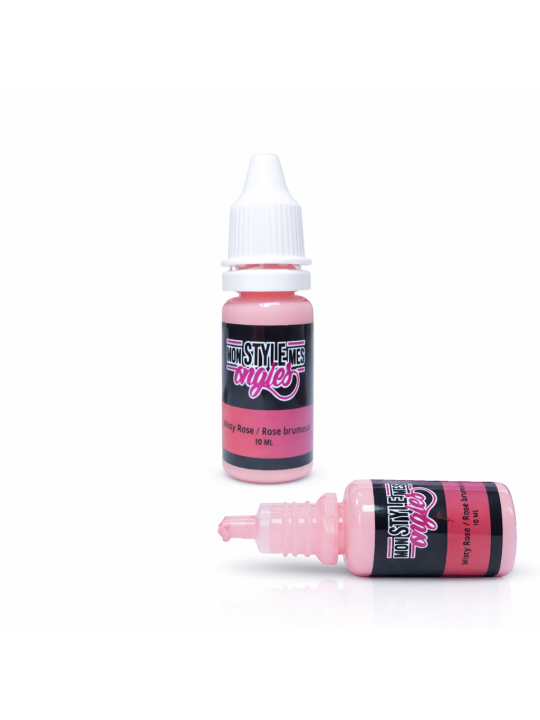 Peinture Airbrush MSMO Rose Brumeux – Nail Art Prête | 10 ml