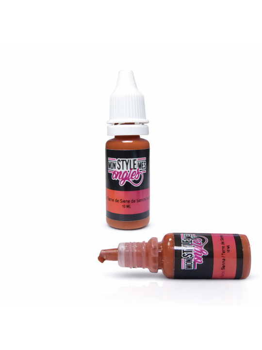 Peinture Airbrush MSMO Terre de Sienne Brûlée - Nail Art | 10 ml