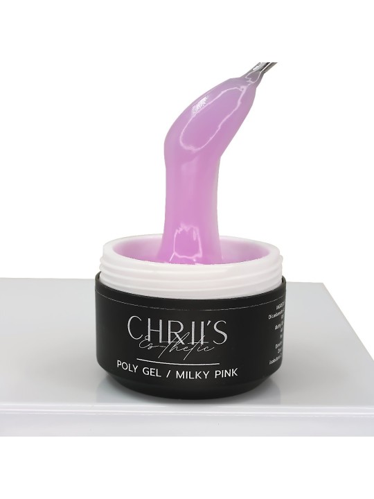 Polygel Milky Pink - Halbtransparentes Rosé Polygel, vegan | 30/50 ml