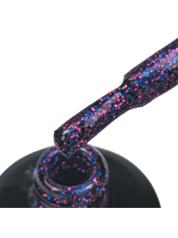 Silent Night – Vernis Semi-Permanent UV/LED Bleu Nuit Pailleté | 15 ml