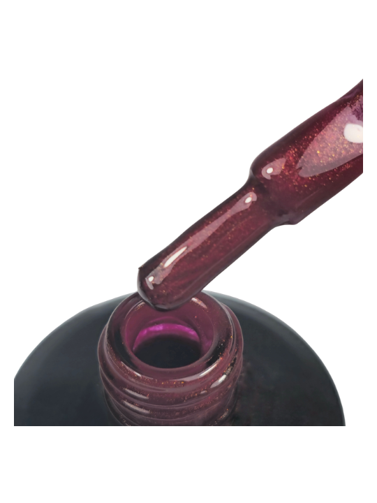 All I Want – Semi-Permanent UV/LED Bordeaux Red Gold Glitter