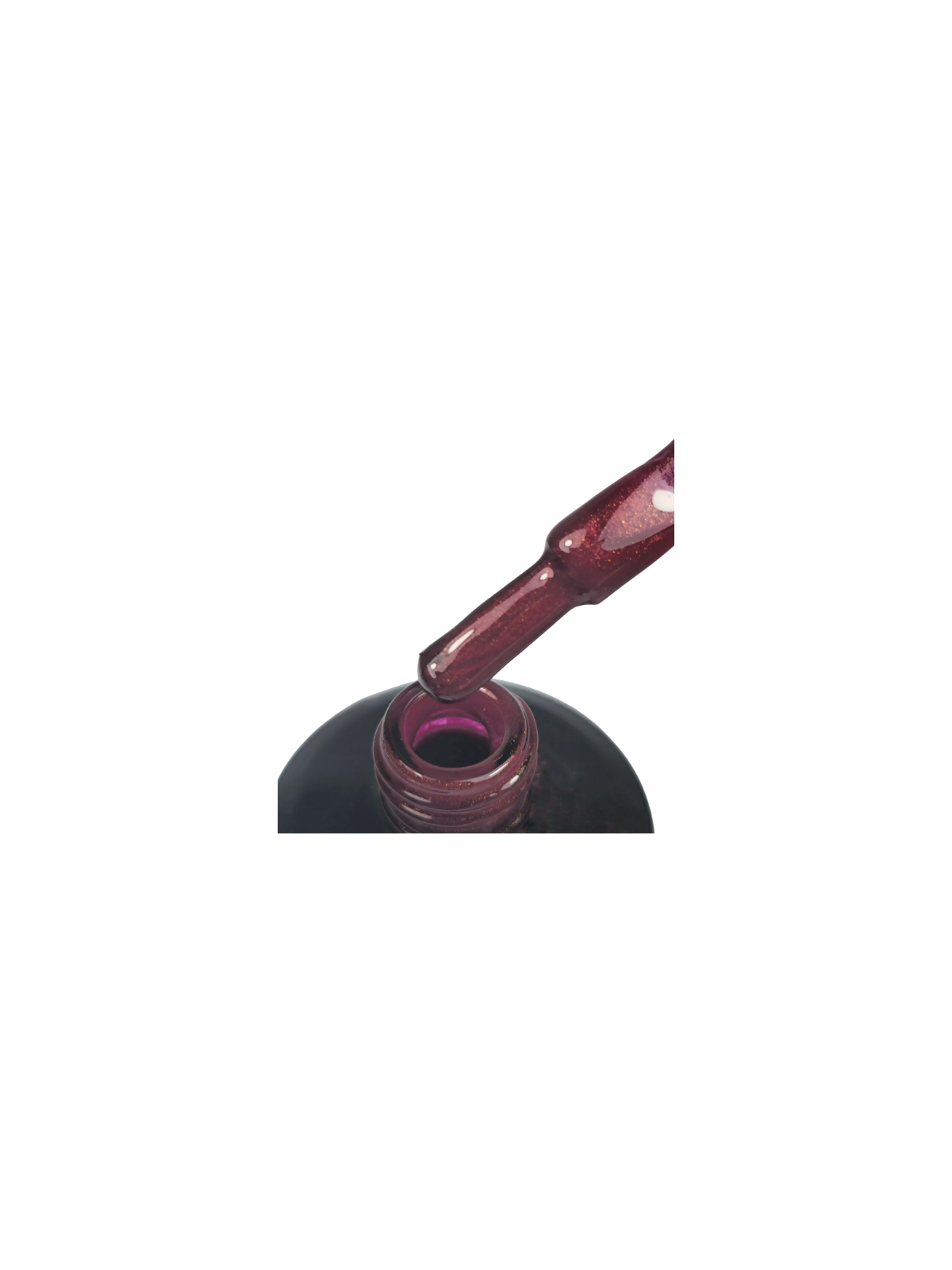 All I Want – Vernis Semi-Permanent UV/LED Rouge Bordeaux Pailleté Gold