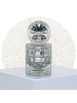 Polygel Golden White - Polygel blanc doré paillettes gold | 30/50 ml
