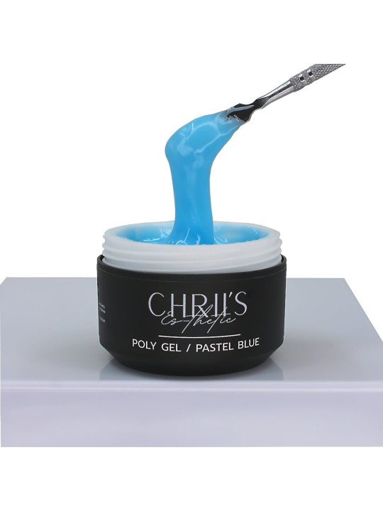 Polygel Pastel Blue - Pastel Blue Polygel, HEMA-Free, Vegan | 30/50 ml