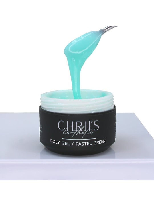 Polygel Pastel Green - Pastellgrünes Polygel, HEMA-frei | 30/50 ml