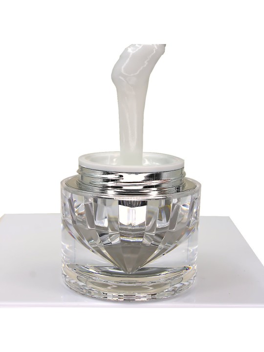 Polygel Milky White - Milky White Polygel, HEMA-Free, Vegan | 30/50 ml