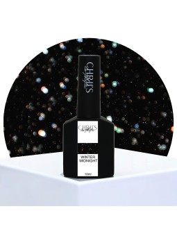Winter Midnight – Vernis Semi-Permanent UV/LED Noir Pailleté