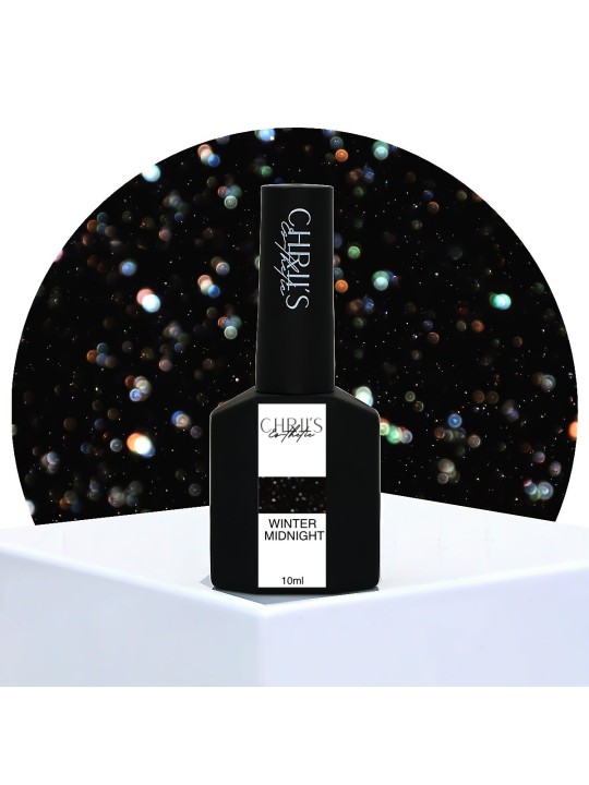 Winter Midnight – Semi-permanente UV/LED Nagellak Glitterzwart