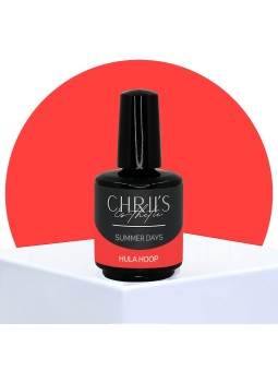 Hula Hoop – Vernis Semi-Permanent UV/LED Rouge Rose Flash | 15 ml