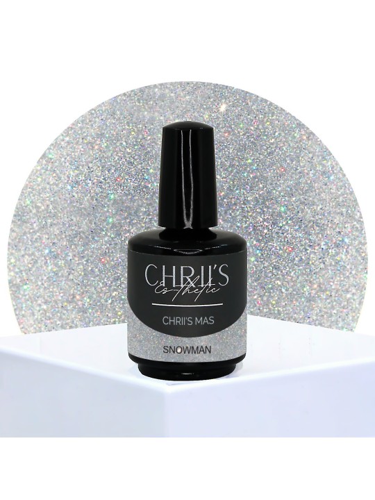 Snowman – Vernis Semi-Permanent UV/LED Pailleté Multicolore | 15 ml