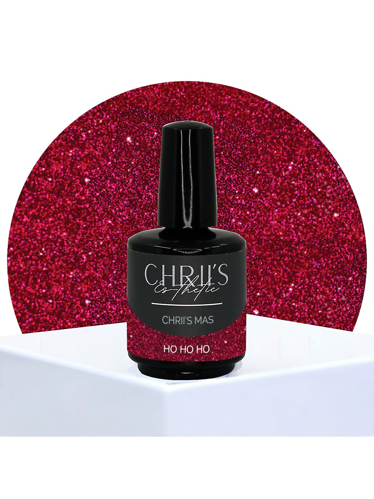 Ho Ho Ho – Semi-Permanent UV/LED Glitter Mauve Nail Polish | 15 ml