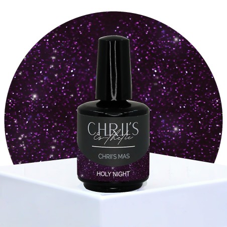 Holy Night – Semi-permanente UV/LED Nagellak Glittermauve | 15 ml