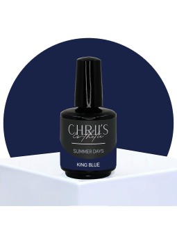 King Blue – Semi-Permanent UV/LED Electric Blue Nail Polish | 15 ml