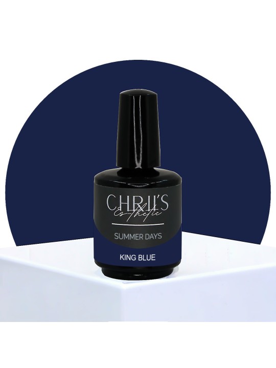 King Blue – Semi-permanente UV/LED Nagellak Elektrisch Blauw | 15 ml