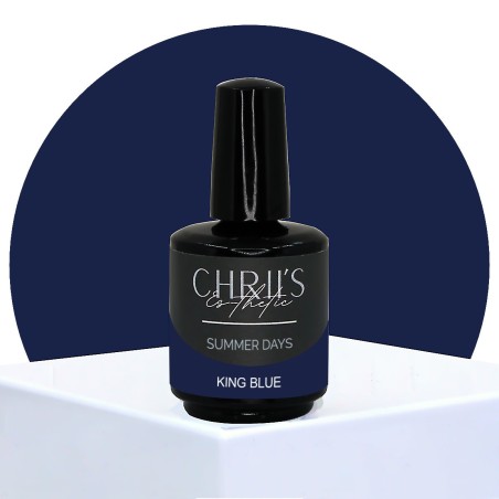 King Blue – Semi-Permanent UV/LED Electric Blue Nail Polish | 15 ml